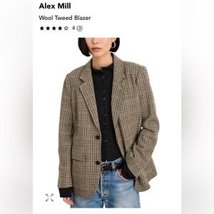 Alex Mill Wool Tweed Blazer
